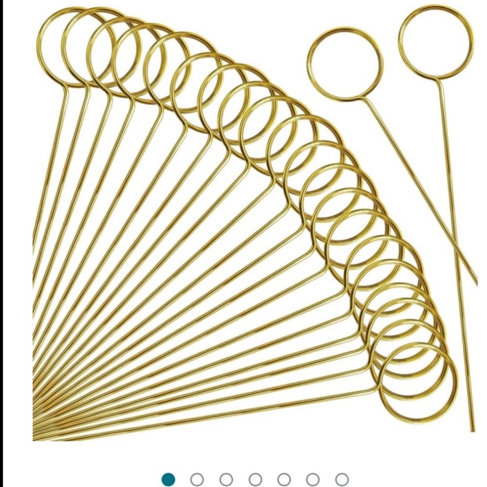 Gold 20 pack of 12 inch Metal pins.